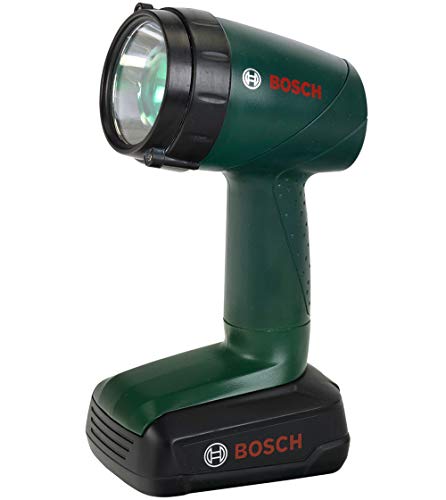 Theo Klein 8448 Bosch Akku-Lampe | Batteriebetriebene Lampe um 90 Grad drehbar | 4 Lichtfarben | Spielzeug für Kinder ab 3 Jahren