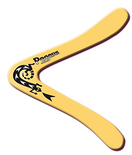 Paul Günther 1374 - Boomerang Pegasus, klassische Form, ca. 25 cm groß, aus unzerbrechlichem Polypropylen, fliegt ca. 18 - 20 m weit