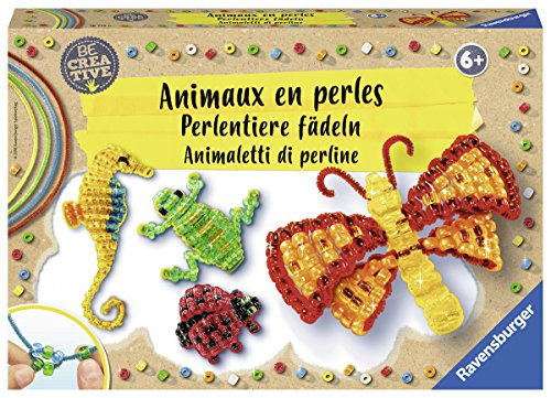 Ravensburger 18712 - Be Creative Perlentiere fädeln - DIY für Kinder ab 6 Jahren