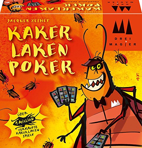 Schmidt Spiele 40829 Kakerlakenpoker, Drei Magier Kartenspiel