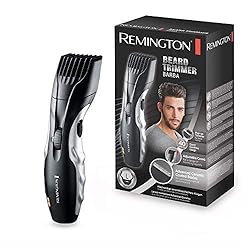 Remington Barttrimmer Herren Set MB320C (keramikbeschichtete Klingen, 9 Längeneinstellungen, Netz-/Akkubetrieb, LED Lade-/Nachladekontrollanzeigen) Bartschneider, Schwarz