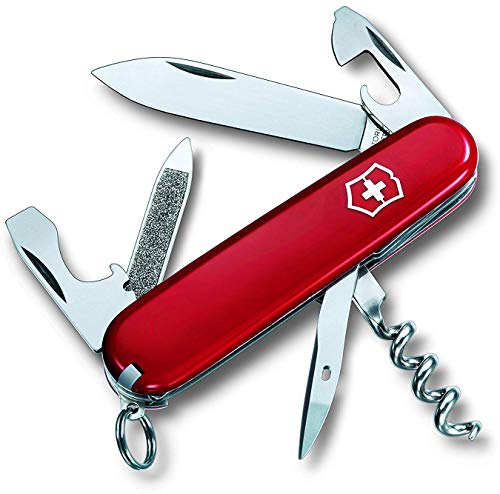 Victorinox Taschenmesser Sportsman (13 Funktionen, Gr. Klinge, Nagelfeile, Korkenzieher) rot