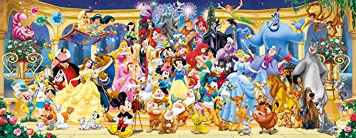RAVENSBURGER PUZZLE 15109 - Disney Gruppenfoto - 1000 Teile Puzzle für Erwachsene und Kinder ab 14 Jahren, Disney Puzzle im Panorama Format