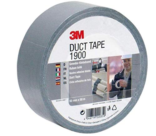 3M Gewebeklebeband 1900 in Silber-Grau 50mm x 50 m