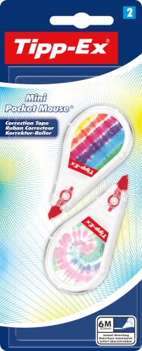 2er Pack Tipp-Ex Korrekturroller Mini Pocket Mouse Dekor, 6 m x 5 mm