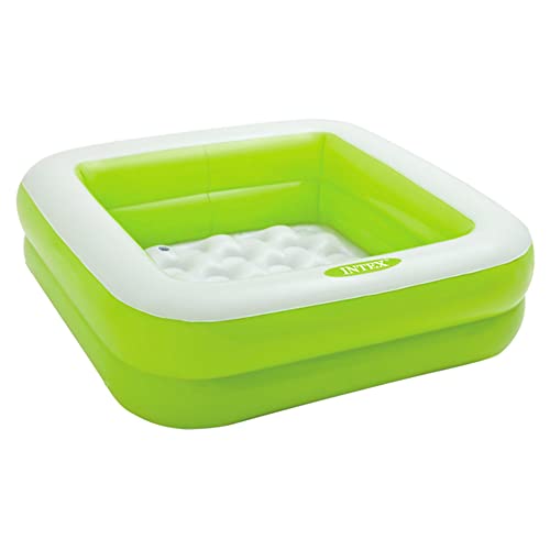 Intex aufblasbares quadratisches Planschbecken 86x86x25 cm, zufällige Farben (pink oder lindgrün), 1 Einheit