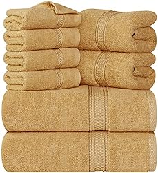 Utopia Towels - 8 teilig Handtuch Set aus Baumwolle - 2 Badetuch, 2 Handtücher und 4 Washclappen