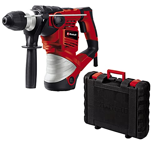 Einhell Bohrhammer TC-RH 1600 (1.600 W, 4 J, Bohren/Hammerbohren/Meißeln mit und ohne Fixierung, Pneumatisches Schlagwerk, SDS-plus-Werkzeugaufnahme, Überlast-Rutschkupplung)