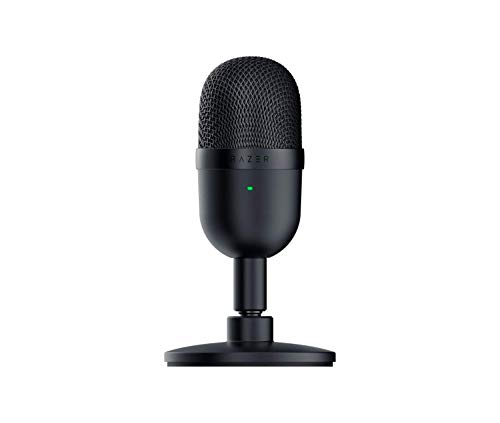 Razer Seiren Mini - USB Kondensator-Mikrofon für Streaming (Kompakt mit Supernieren-Richtcharakteristik, neigbarer Ständer, Integrierter Schockdämpfer) Schwarz