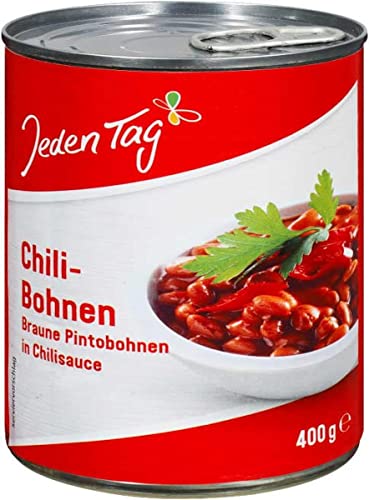 Jeden Tag Chili- Bohnen- Braune Pintobohnen in Chilisauce, 400g