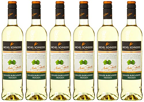 Michel Schneider Grauburgunder Rivaner trocken Qualitätswein Pfalz Grauburgunder NV trocken (6 x 0, 75l)