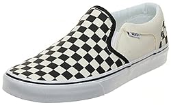 Vans Herren aser Sneaker, Weiß Checkers Black Natural  / Größe:  40 - 50