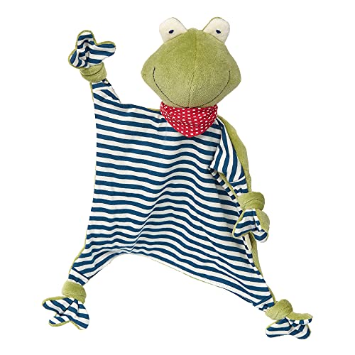 SIGIKID 41352 Schnuffeltuch Frosch Green Mädchen und Jungen Babyspielzeug empfohlen ab Geburt grün/blau