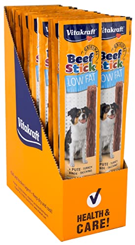 Vitakraft Beef Stick Low Fat Leckerli für Hunde, 50 x 12 g