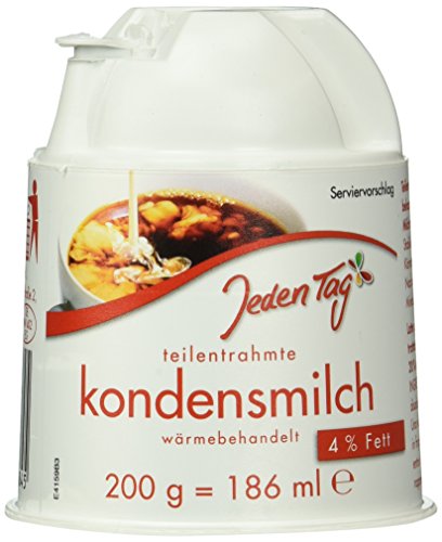 Jeden Tag Kondensmilch Kännchen 4%, 20er Pack (20 x 200 g)