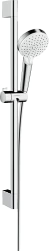 hansgrohe Crometta Duschset 0,65m, 2 Strahlarten, Weiß/Chrom