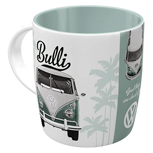 330ml Nostalgic-Art - Volkswagen Retro Kaffee-Becher, Vintage VW Bus Geschenk-Idee