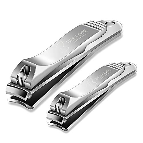 Nagelknipser Groß Für Fingernägel Und Fußnägel - Nail Clipper 2 Stücke Fingernagel Knipser Aus Premium Edelstahl Maniküre Fußnagelknipser