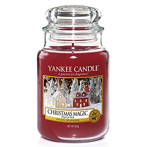 Yankee Candle Duftkerze im Glas (Große Kerze im Glas) | Christmas Magic | Brenndauer bis zu 150 Stunden