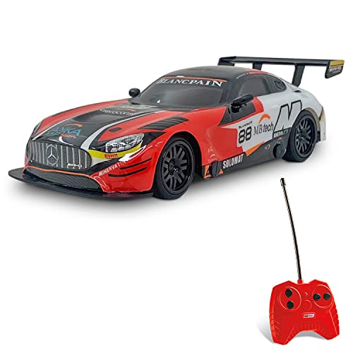 Mondo Motors, Mercedes AMG GT3, Modell im Maßstab 1: 28, Geschwindigkeit bis zu 8 km / h, Spielzeugauto für Kinder - 63430