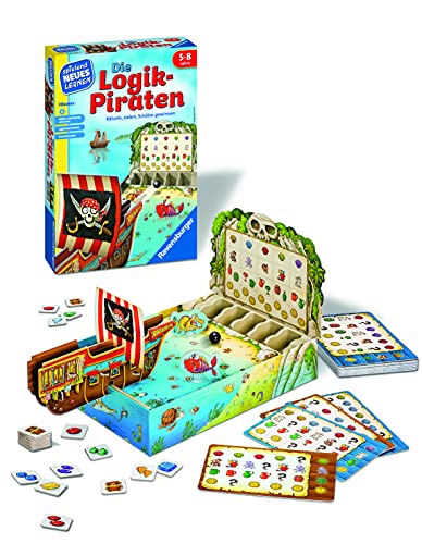 Ravensburger 24969 - Die Logik-Piraten - Spielen und Lernen für Kinder, Lernspiel für Kinder von 5-8 Jahren, Spielend Neues Lernen für 1-4 Spieler