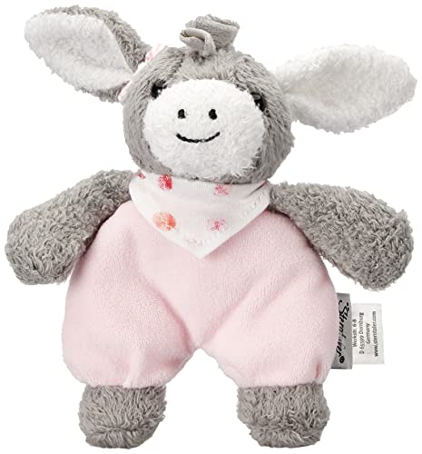 Sterntaler 3051838 Mini-Spieltier Emmi Girl, Integrierte Rassel, Alter: Für Babys ab der Geburt, 17 cm, Pink/Grau