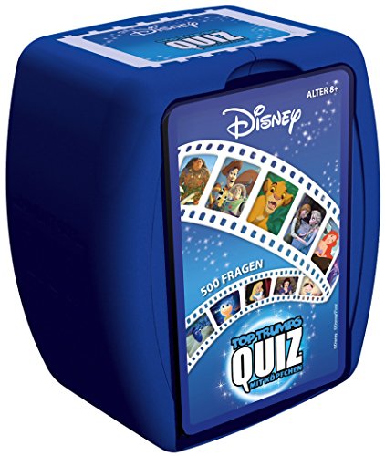 TOP TRUMPS QUIZ - Disney Quiz - Disney Fanartikel - Alter 8+ - Deutsch