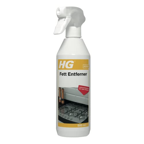 HG Fett-Entferner, Einfacher & starker Küchenreiniger, Mehrzweckreiniger für jede Oberfläche, - Entfernt Fett & Öl mühelos - 3x500 ml Spray