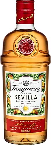 Tanqueray Flor de Sevilla | Destillierter Gin | mit Orangengeschmack | Ausgezeichnet & aromatisiert | 5-fach destilliert auf englischem Boden | 41.3% vol | 700ml Einzelflasche