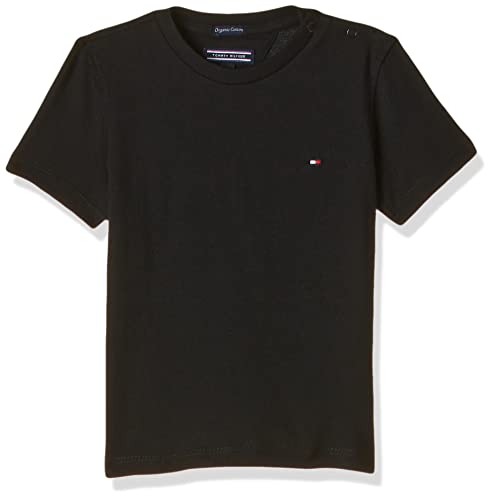 Tommy Hilfiger Jungen Boys Basic Cn Knit S/S T-Shirt, Rot / Größe: 74 - 176