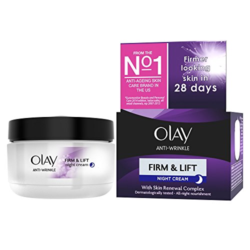 4 x 50ml Olay Anti-Falten Firm and Lift Anti-Aging-Nacht-Feuchtigkeitspflege