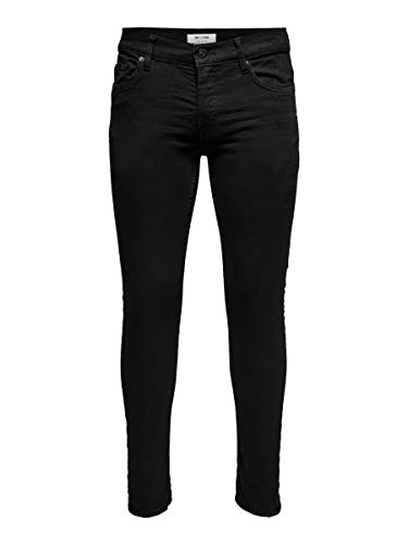 ONLY & SONS Male Slim Fit Jeans ONSLoom Black / Größe: 28W - 36W