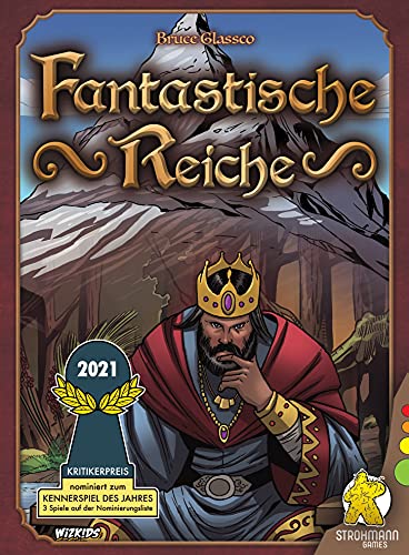 Strohmann Games | Fantastische Reiche | Grundspiel | Nominiert zum Kennerspiel des Jahres 2021 | Kartenspiel | 2-6 Spieler | Ab 10+ Jahren | 20+ Minuten | Deutsch
