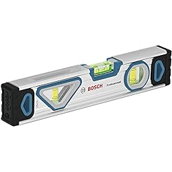 Bosch Professional Wasserwaage 25 cm mit Magnet System (rundum ablesbar, Aluminium-Gehäuse, robuste Endkappen) - Amazon Exklusiv