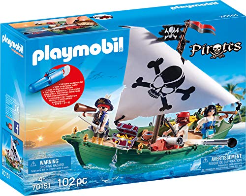 PLAYMOBIL 70151 Pirates Piratenschiff, bunt