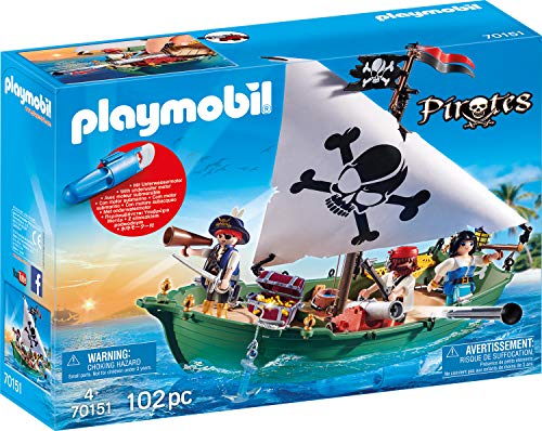 PLAYMOBIL 70151 Pirates Piratenschiff, bunt