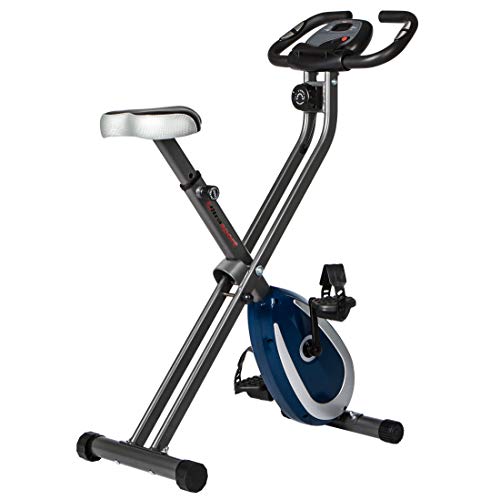 Ultrasport F-Bike, F-Rider Basics, Fahrradtrainer, Heimtrainer, klappbarer Hometrainer, LCD Display, Handpulssensoren, verstellbare Widertandstufen, einfache Montage, ideal für Sportler und Senioren