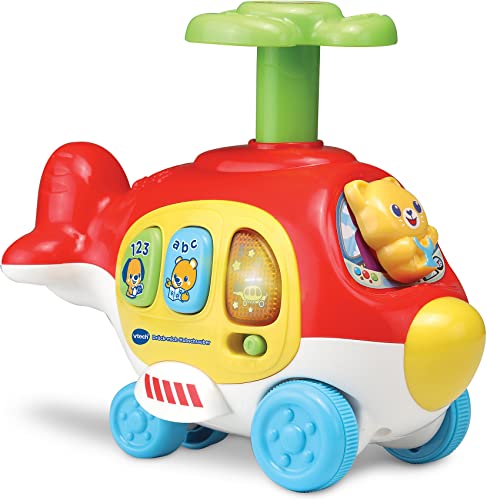 Vtech 80-513904 Drück-mich-Hubschrauber Babyspielzeug, Mehrfarbig