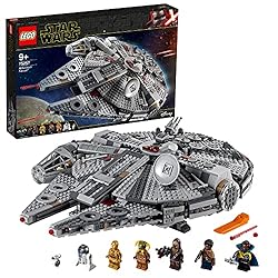 LEGO 75257 Star Wars Millennium Falcon Raumschiff Bauset mit Finn, Chewbacca, Lando Calrissian, Boolio, C-3PO, R2-D2 und D-O, Der Aufstieg Skywalkers, Kollektion