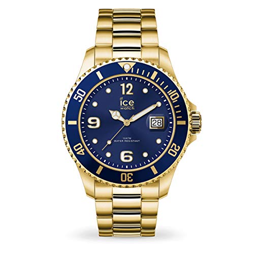 Ice-Watch - ICE steel Gold blue - Gold Uhr mit Metallarmband