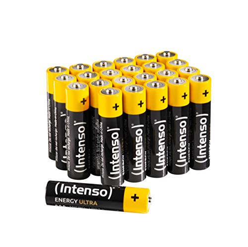 Intenso Energy Ultra AAA Micro LR03 Alkaline Batterien 24er Box, Gelb-Schwarz