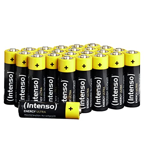 Intenso Energy Ultra AA Mignon LR6 Alkaline Batterien, Gelb-Schwarz, 24er Box