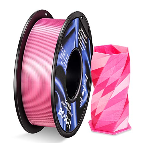 TIANSE PLA Filament 1.75mm Silk Pink, 3D Drucker PLA filament 1kg Spool MEHRWEG - Maßgenauigkeit +/- 0,03 mm