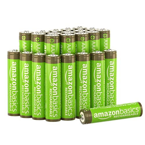 Amazon Basics AAA-Batterien, 800 mAh, wiederaufladbar, 24 Stück