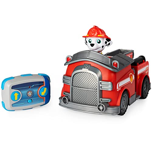 PAW Patrol Ferngesteuertes Feuerwehrauto mit Marshall Figur, RC Fahrzeug in rot