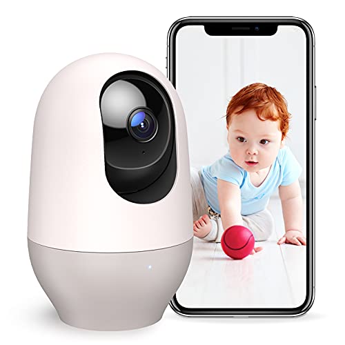 Nooie Babyphone mit Kamera, Haustier WLAN IP Überwachungskamera innen 1080P Kamera, Bewegungs- und Geräuscherkennung Nachtsicht Zwei Wege Audio arbeitet mit Alexa, IOS/Android