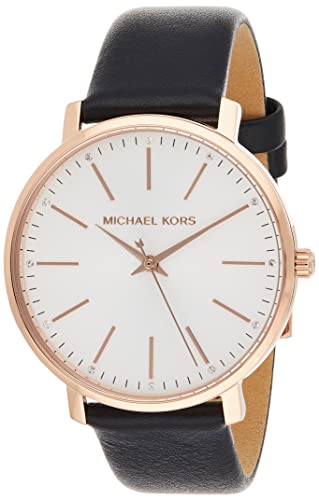 Michael Kors Damenuhr PYPER, 38 mm Gehäusegröße, Dreizeigerwerk, PVC-Armband