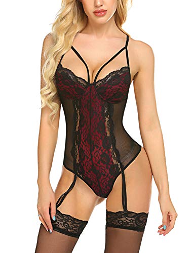 ADOME Damen Dessous Body Strapse Sexy Unterwäsche, Größe S, XL XXL