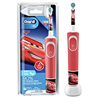 Oral-B Kids Cars Elektrische Zahnbürste/Electric Toothbrush für Kinder ab 3 Jahren, 2 Putzmodi für Zahnpflege, extra weiche Borsten, 4 Sticker