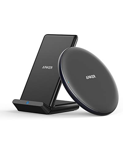 Anker Ladeset mit PowerWave Ladepad & Ladeständer, kabellos Qi-Zertifiziert für iPhone 14/14 Pro/14 Pro Max/13/13 Mini/13 Pro/13 Pro Max, 10W for Galaxy S22 S21Note 10 (Netzteil Nicht inklusive)